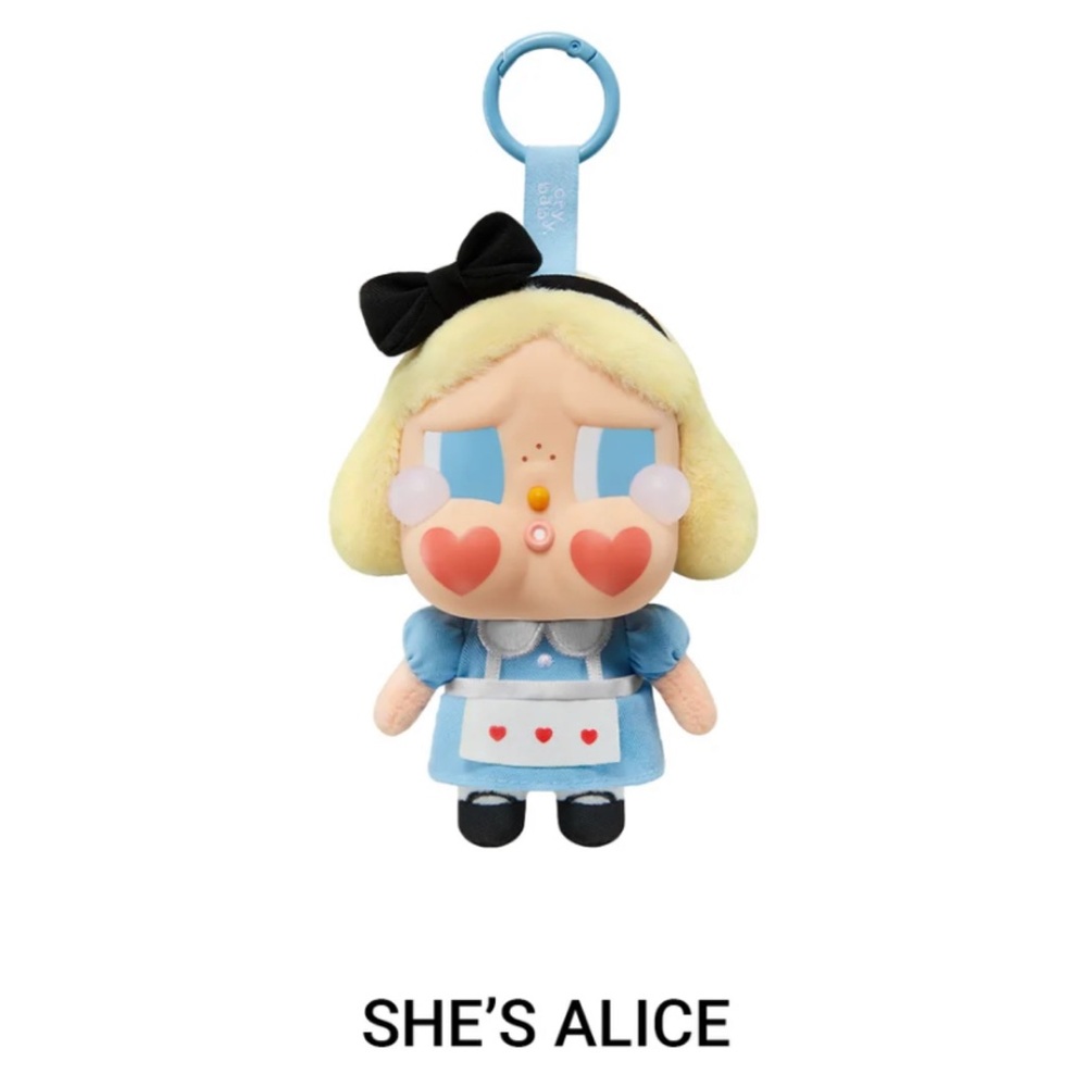 Pop Mart CRYBABY “She’s Alice” Crying Again Series Vinyl Face Plush - Sealed